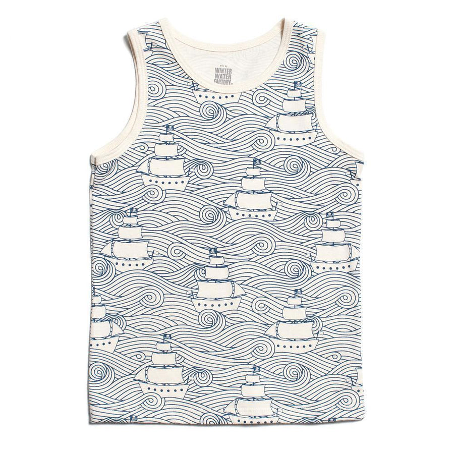 Organic Tank in High Seas - Pink and Brown Boutique