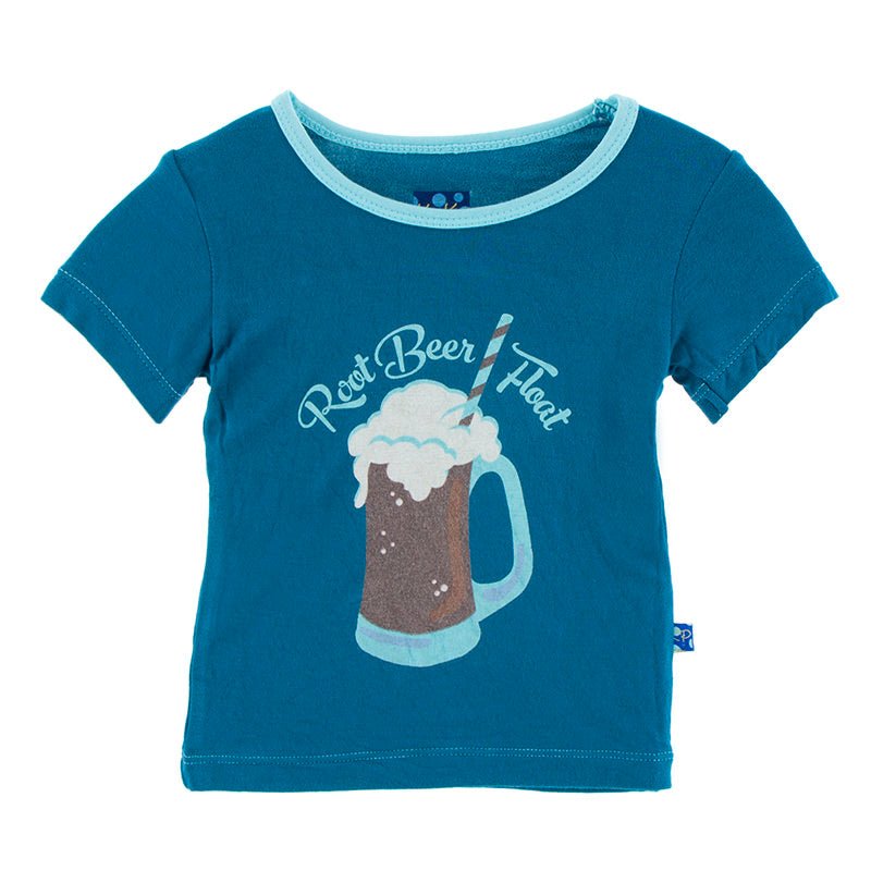Print Tee in Root Beer - Pink and Brown Boutique